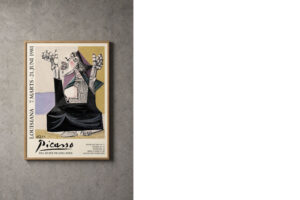 Plakat z wystawy Pablo Picasso, Muzeum Sztuki Louisiana, Dania, 1981 - design od GARAGE GARAGE