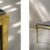 Mosiężny stolik kawowy z kamiennym blatem, Włochy, lata 70. - Hollywood Regency design od GARAGE GARAGE