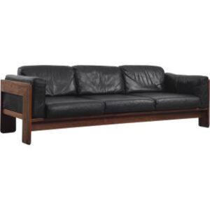 Skórzana sofa Bastiano – proj. T. & A. Scarpa dla Gaviny – Włochy – lata 60