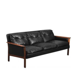 Skórzana sofa trzyosobowa – Bröderna Anderssons – Szwecja – lata 60