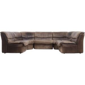 Narożna skórzana sofa modułowa – Musterring – Niemcy – lata 60