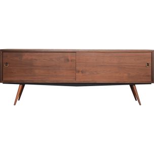 Klasyczny sideboard orzechowy – Skandynawia – lata 60