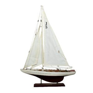 Drewniany model jachtu J-Class Ranger J5 – Skandynawia – lata 60