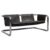 Brutalistyczna sofa skórzana – lata 50