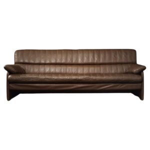 Czteroosobowa sofa skórzana – Niemcy – lata 70