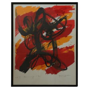Kolorowa litografia – Gérard Gosselin – Hommage à Lorca –1986