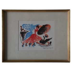 Litografia kolorowa – Paul Holsby – Spansk dans – 1967