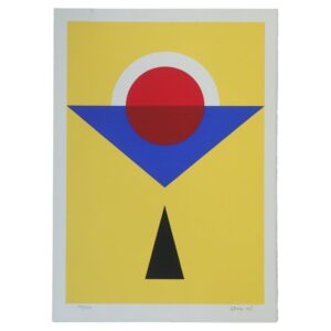 Litografia kolorowa – Bengt Orup – Composition – 1985