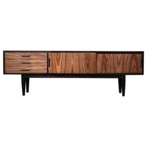 Sideboard z drewna egzotycznego z szufladami – Dania – lata 70