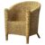 Fotel rattanowy Barrel Chair w stylu Boho – Włochy – lata 70
