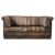 Dwuosobowa brutalistyczna skórzana sofa z funkcją spania – Niemcy – lata 70