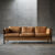 Trzyosobowa sofa skórzana – Mogens Hansen – Dania – lata 70