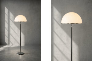 Lampa podłogowa NAFA typ 504, Nybro Armaturfabrik, Szwecja, lata 70. - Mid-Century Modern design od GARAGE GARAGE