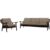 Komplet wypoczynkowy sofa + fotel GE-530 – proj. Hans J. Wegner dla Getama – Dania – lata 60