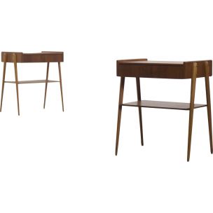Komplet stolików nocnych – AB Carlström & Co Möbelfabrik – Szwecja – lata 50