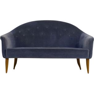 Niebieska sofa Paradiset – proj. Kerstin Hörlin-Holmquist dla Nordiska Kompaniet – Szwecja – lata 50