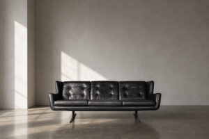 Modernistyczna sofa skórzana Skjold Sørensen, Dania, lata 60. - Mid-Century Modern design od GARAGE GARAGE