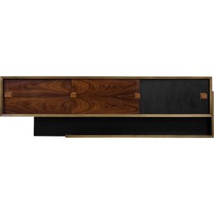 Asymetryczny sideboard palisandrowy – Niemcy – lata 50