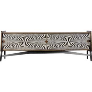 Brzozowy sideboard z malaturą – Norwegia – lata 60