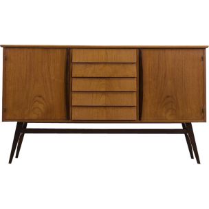 Tekowy sideboard z szufladami – Skandynawia – lata 60