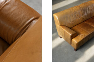 Vintage skórzana sofa trzyosobowa, lata 60. - Industrial design od GARAGE GARAGE