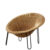 Sferyczny fotel rattanowy Bowl Chair w stylu Boho – Włochy – lata 50