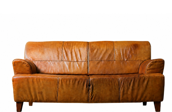 Vintage skórzana sofa trzyosobowa – lata 60